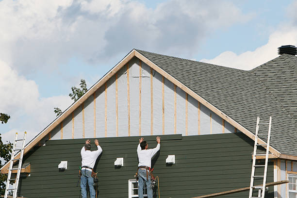 Professional Siding Contractor technician working in Sadsburyville, PA